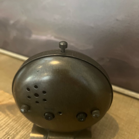 Bronze Color Metal Standing Desk Table Clock - Picture 5 of 5